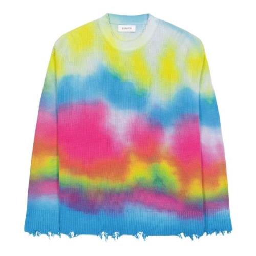 Laneus Tie dye print crewneck Multicolor, Herr