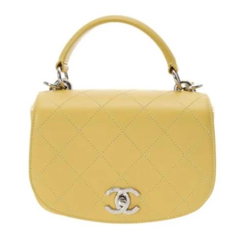 Chanel Vintage Pre-owned Laeder chanel-vskor Yellow, Dam