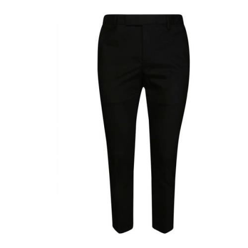 Pt01 Slim-Fit Techno Cotton Stretch Byxor Black, Herr