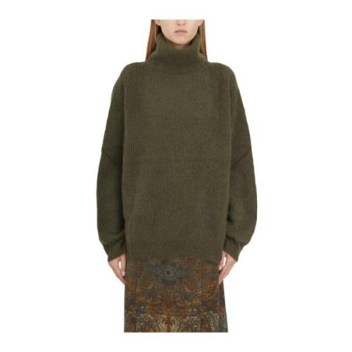 UMA Wang Ull Turtleneck Tröja Green, Dam