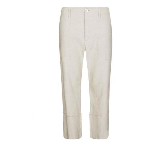 Jejia Cropped Trousers Beige, Dam