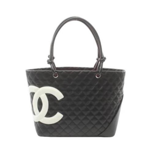 Chanel Vintage Pre-owned Laeder totevskor Black, Dam