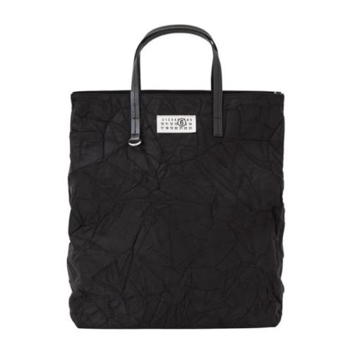 MM6 Maison Margiela Stilren läderväska för kvinnor Black, Herr