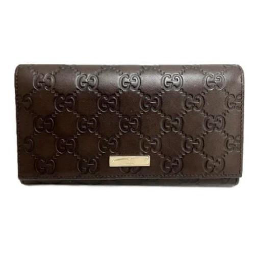 Gucci Vintage Pre-owned Laeder plnbcker Brown, Dam