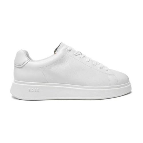 Boss Vita Lädersneakers - Bulton White, Herr