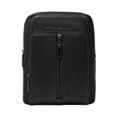 Piquadro Mäns Crossbody-väska med iPad-ficka Black, Herr