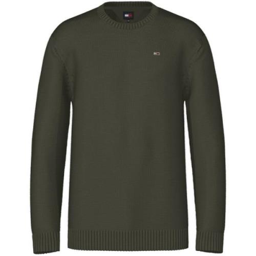 Tommy Jeans Grön Crewneck Tröja Höst/Vinter Kollektion Green, Herr