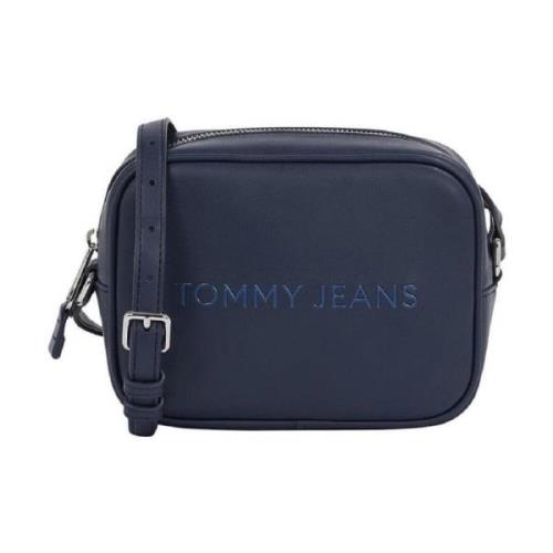 Tommy Jeans Blå kameraväska med präglat logotyp Blue, Dam