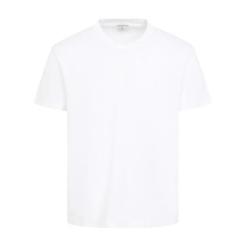 Etro Vit T-shirt för män Aw24 White, Herr