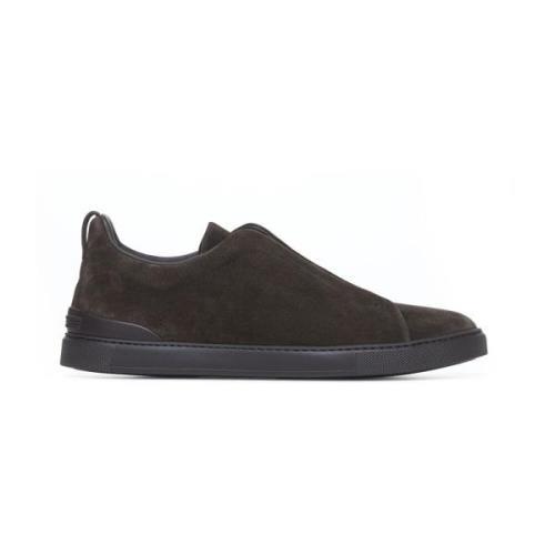 Ermenegildo Zegna Vita Sneakers för Män Brown, Herr