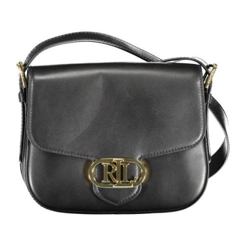 Ralph Lauren Svart dam axelväska med justerbar rem Black, Dam