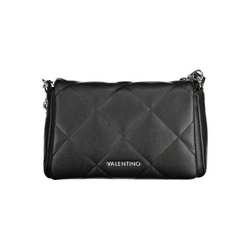 Valentino by Mario Valentino Svart polyeten handväska med kedjehandtag...