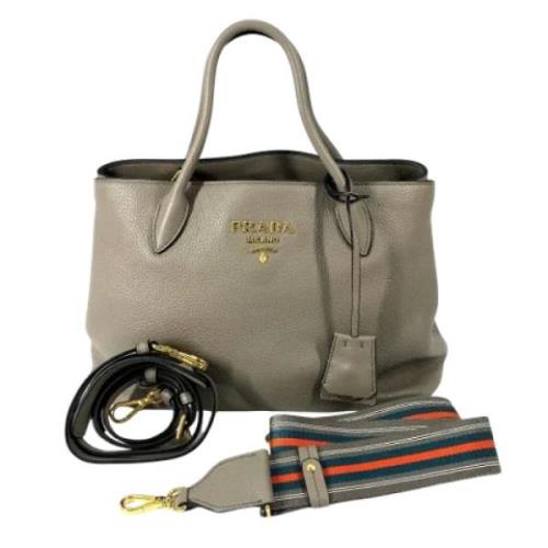 Prada Vintage Pre-owned Laeder prada-vskor Gray, Dam