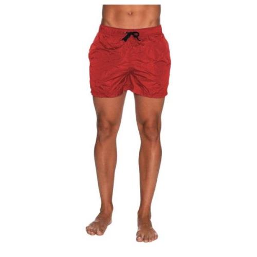 RefrigiWear Strand Shorts - Bekväm och Snygg Red, Herr