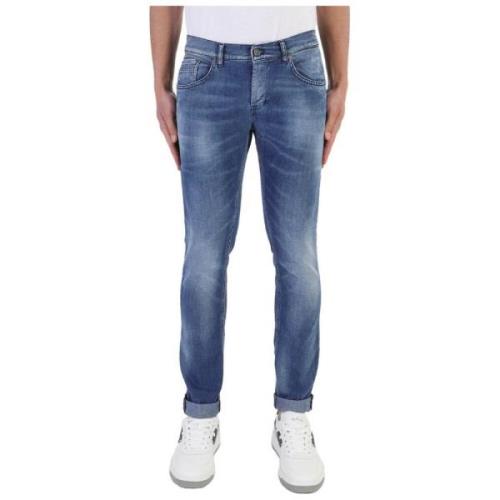 Dondup Skinny Fit Låg Midja Ljusblå Jeans Blue, Herr