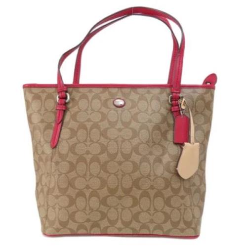 Coach Pre-owned Pre-owned Plast axelremsvskor Brown, Dam