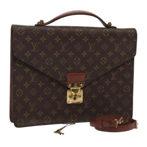 Louis Vuitton Vintage Pre-owned Canvas portfljer Brown, Dam