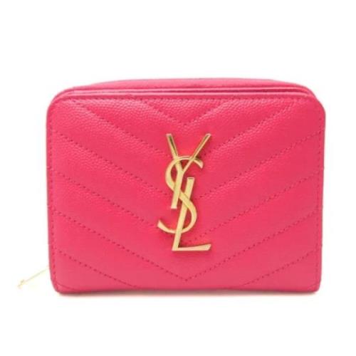 Yves Saint Laurent Vintage Pre-owned Laeder plnbcker Pink, Dam