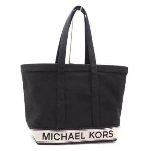 Michael Kors Pre-owned Pre-owned Canvas axelremsvskor Black, Dam