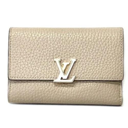 Louis Vuitton Vintage Pre-owned Tyg plnbcker Beige, Dam