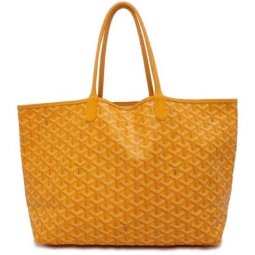 Goyard Vintage Pre-owned Plast axelremsvskor Yellow, Dam