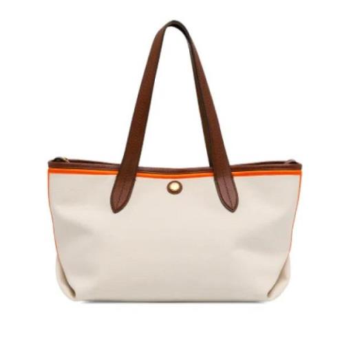 Mulberry Pre-owned Pre-owned Canvas axelremsvskor White, Dam