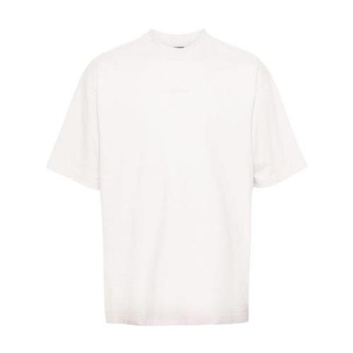 Balenciaga Grå T-shirt med reflekterande logotyptryck Gray, Herr