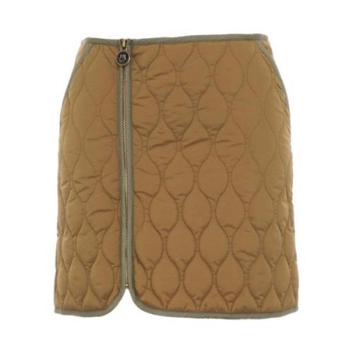 Pinko Quiltad teknisk tygkjol Brown, Dam