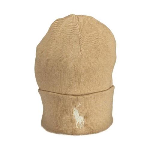 Ralph Lauren Beige Bomullskeps med Broderi Beige, Unisex