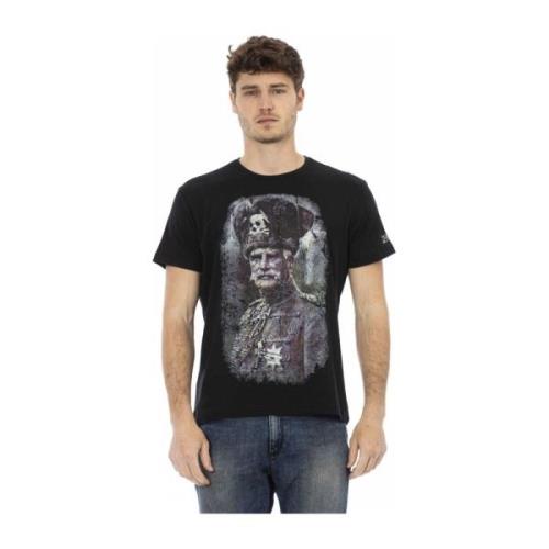 Trussardi Rundhalsad kortärmad T-shirt Black, Herr