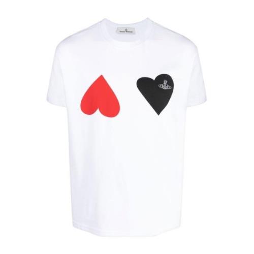 Vivienne Westwood Casual Bomull T-shirt för Män White, Herr