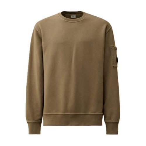 C.p. Company Beige Borstad Sweatshirt Beige, Herr