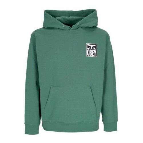 Obey Premium Huvtröja med Ögonikon Green, Herr