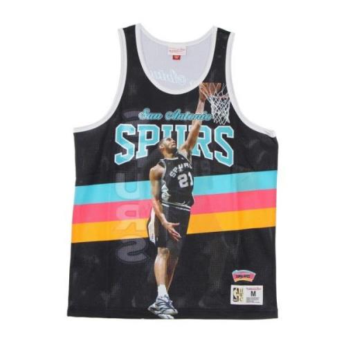 Mitchell & Ness NBA Basket Tank Top Tim Duncan Multicolor, Herr