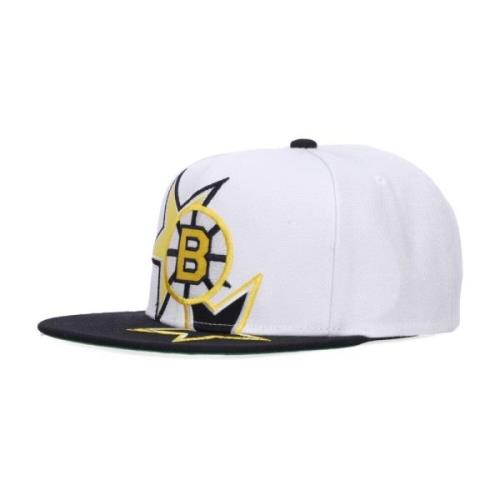 Mitchell & Ness Boston Bruins Vintage Snapback Keps White, Herr