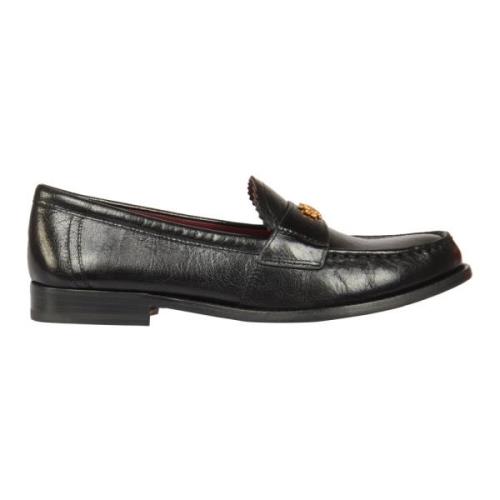 Tory Burch Klassisk Loafer Platta Skor Black, Dam