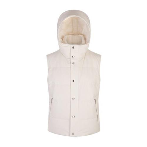 Montecore Vit Quiltad Vadderad Gilet White, Herr