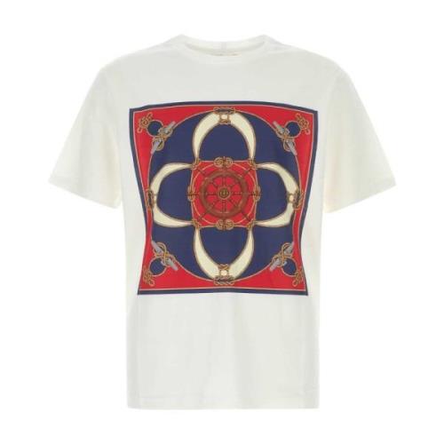 Bally Klassisk Vit Bomull T-shirt White, Herr