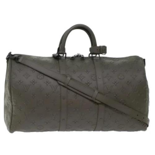 Louis Vuitton Vintage Pre-owned Canvas handvskor Black, Dam