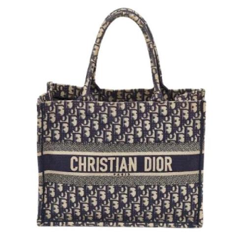 Dior Vintage Pre-owned Canvas totevskor Blue, Dam