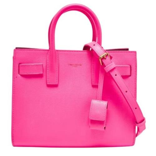 Yves Saint Laurent Vintage Pre-owned Laeder handvskor Pink, Dam