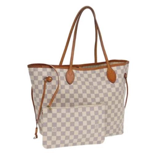 Louis Vuitton Vintage Pre-owned Canvas axelremsvskor White, Dam