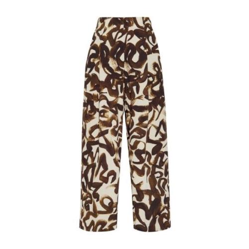 Dries Van Noten Bruna Byxor för Män Brown, Dam