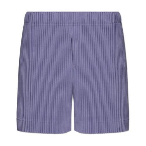 Issey Miyake Veckade shorts Purple, Herr