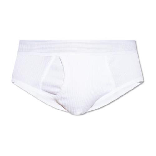 Moschino Räfflade briefs White, Herr