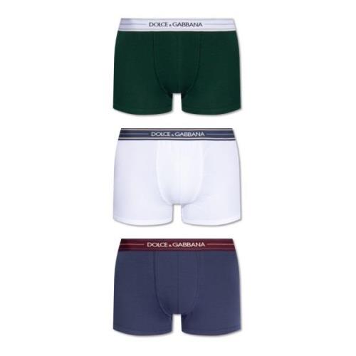 Dolce & Gabbana Märkesboxers trepack Multicolor, Herr