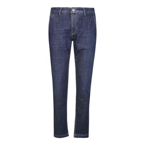 Jacob Cohën Slim Fit Chinos Blue, Herr