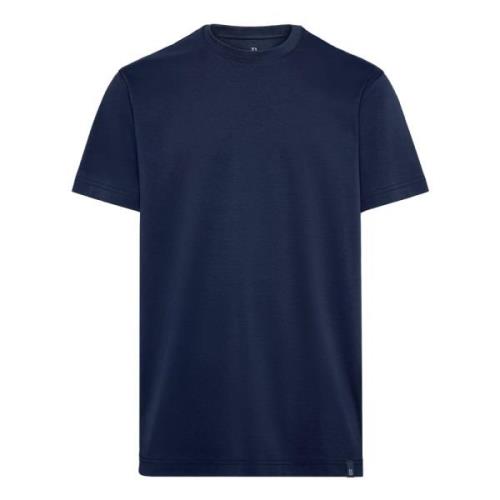 Boggi Milano Ss Bomull Jersey Ammoniak T-shirt Blue, Herr