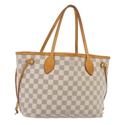 Louis Vuitton Vintage Pre-owned Canvas axelremsvskor White, Dam