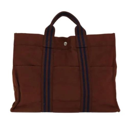 Hermès Vintage Pre-owned Canvas totevskor Brown, Dam